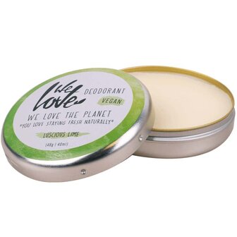 We Love The Planet Natuurlijke Deodorant in blikje Luscious Lime Vegan