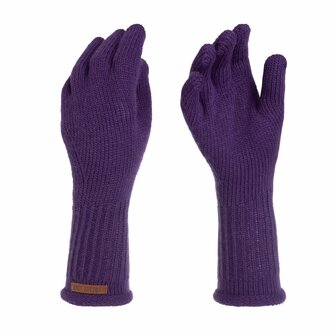 Knit Factory Lana Handschoenen Purple
