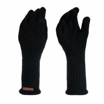Knit Factory Lana Handschoenen Zwart
